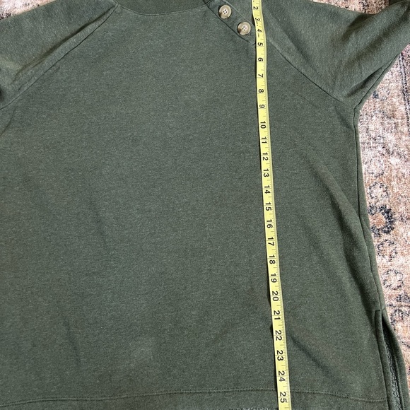J.Crew Womens Wide Button-Collar Tunic Sweatshirt Cloudspun Fleece Small Outdoor - Picture 13 of 16